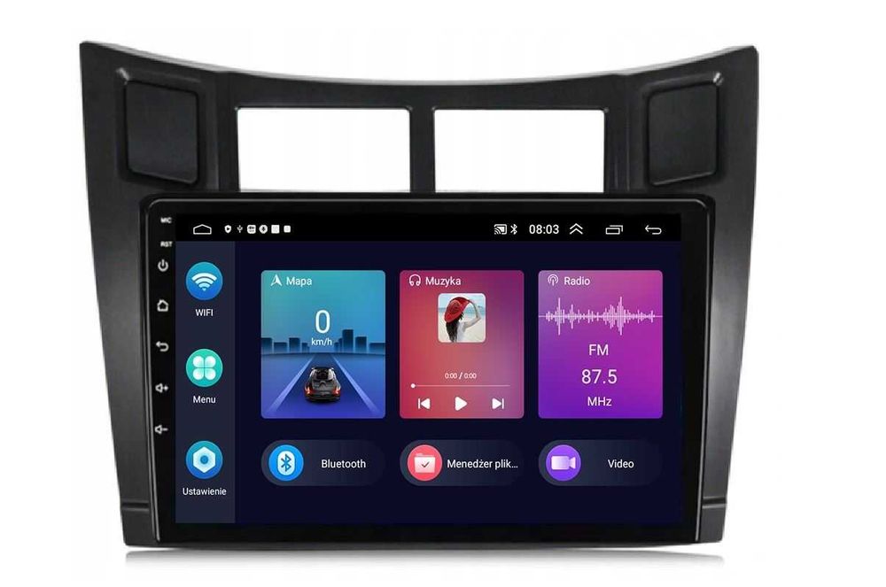RADIO GPS android nawi TOYOTA YARIS 2005 - 2012 BT Carplay + Gratisy