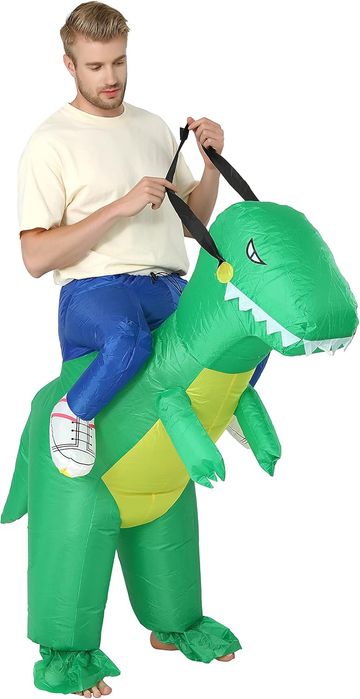 Nadmuchiwany Kostium Dinozaura Dla Dorosłych Rozmiar 150-180Cm