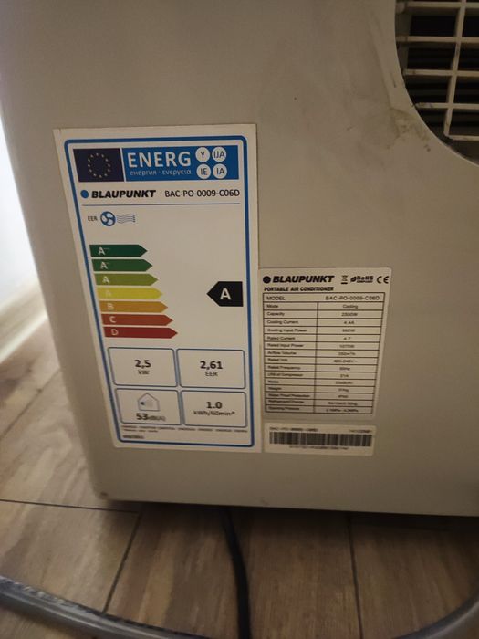 Sprzedam klimatyzato przenośny sprawny  brak pilota