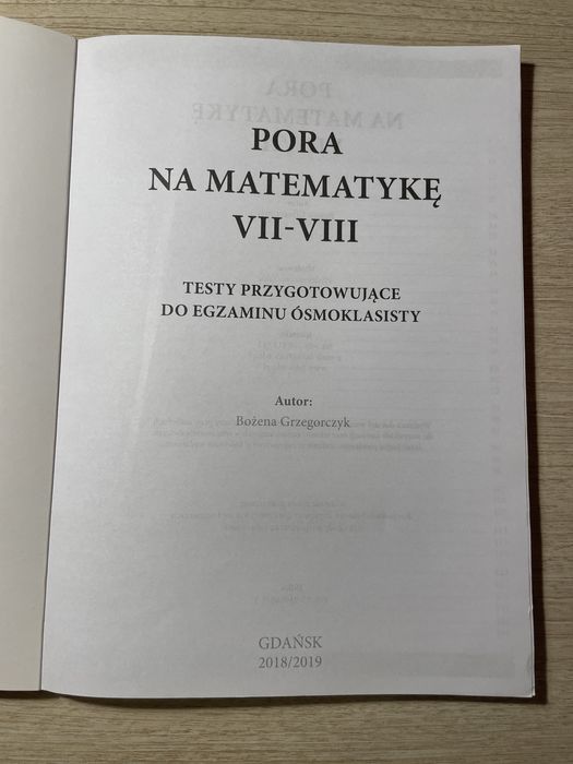 Pora na matematykę klasy 6-8