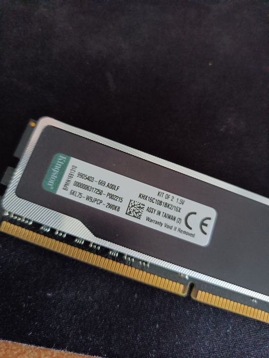 RAM 8GB DDR3 1600MHz HyperX kingston