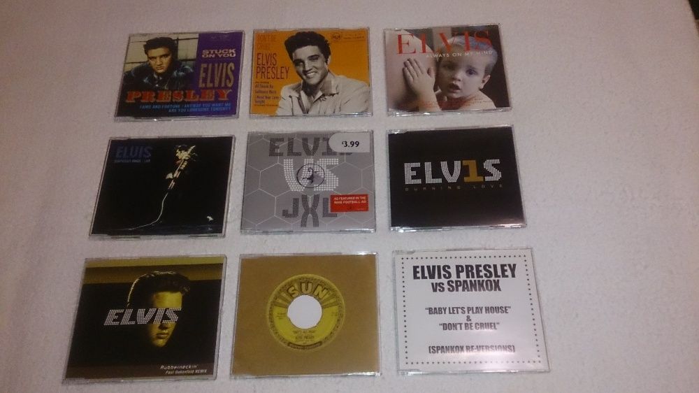 elvis presley (9 cds singles) raros