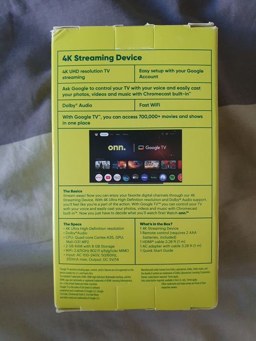 tv box onn streaming walmart przystawka