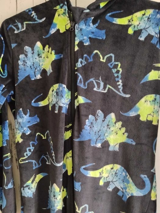 Piżama, miękki polar, dinozaury