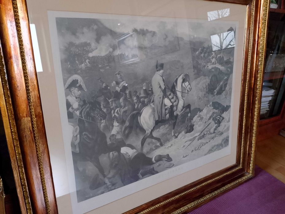 Grafika Napoleona na przełęczy Samosierra