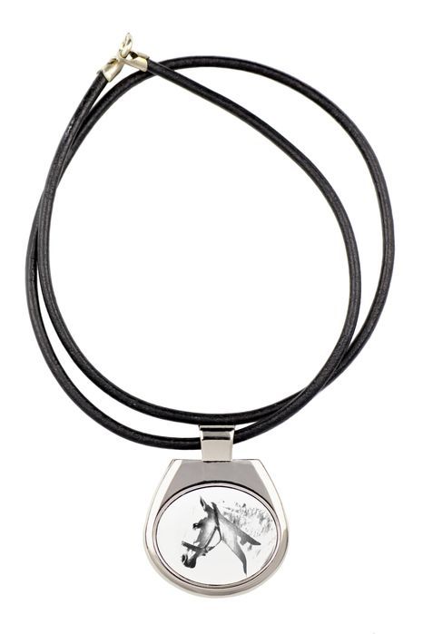 Hiszpański normański zawieszka naszyjnik z koniem Art-Dog