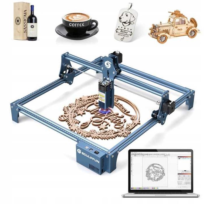 Grawer laserowy SCULPFUN S9  5,5W z dodatkami