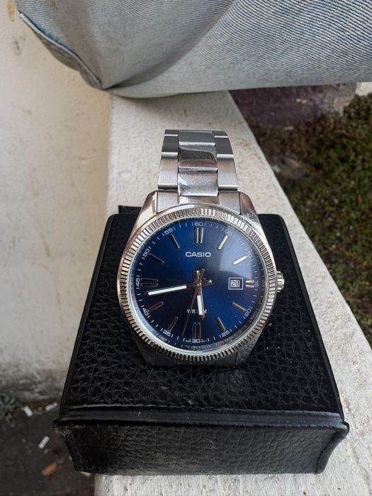 Relogio Casio Mostrador Azul