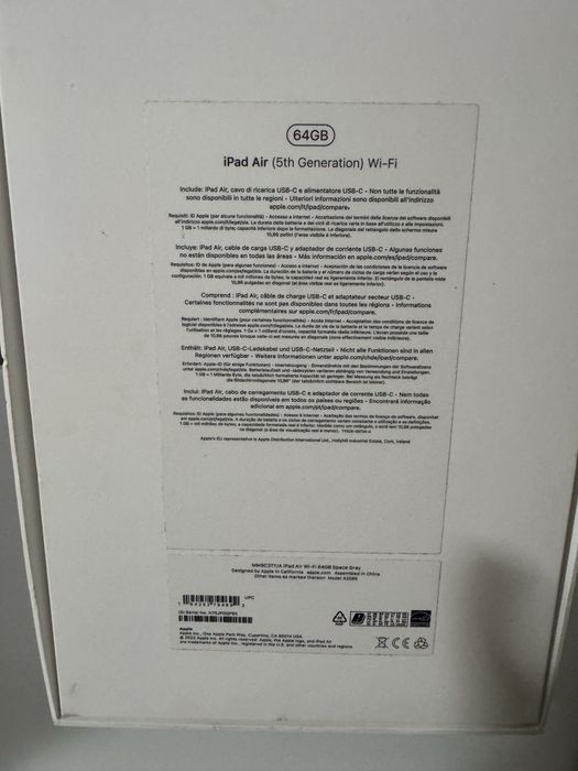 iPad Air (5ª Geração) Wi-Fi 64GB - Space Gray