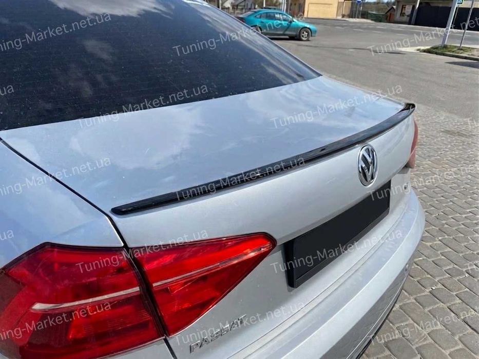 Лип спойлер на багажник Volkswagen Passat B7 B8 USA, Козырек на заднее стекло Фольксваген Пассат Б7 Б8 Америка