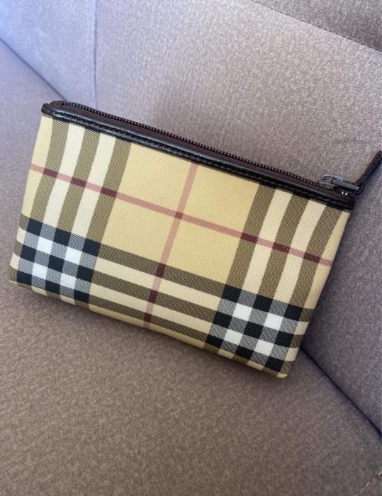burberry nova check  косметичка сумка з покриттям