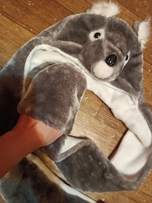 Czapka damska z rękawiczkami
