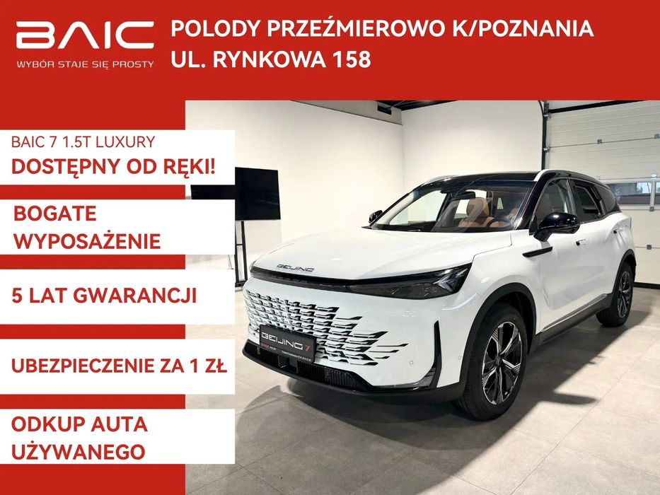 BAIC 7 1.5 177KM | Comfort | kamera 360 | kredyt 3*33% RRSO 0% | Masaż