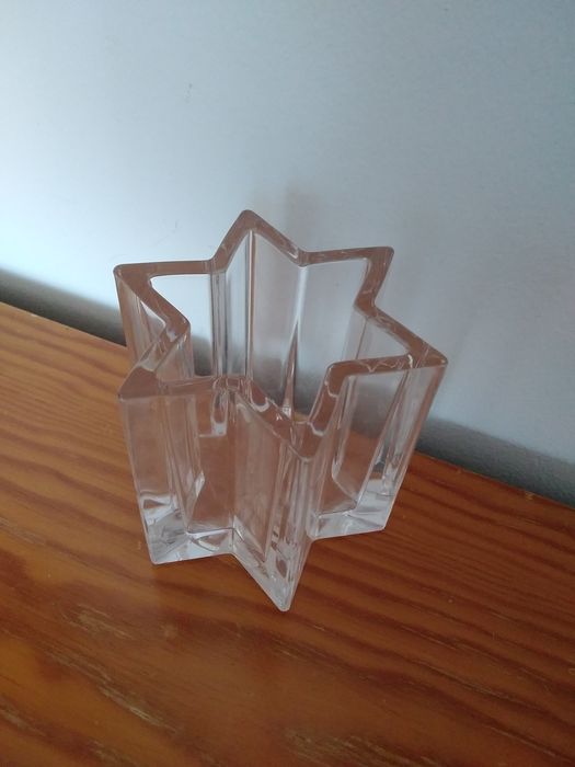 Copo arrumação forma estrela, vidro