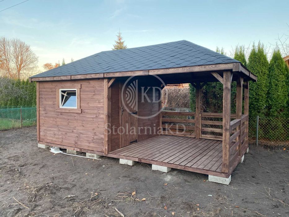 Altana ogrodowa oraz domek narzędziowy drewniany 3x6 m PRODUCENT ROD