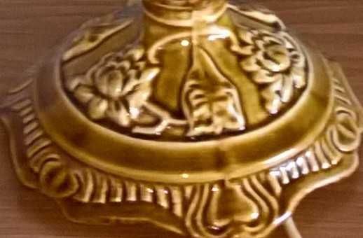 Lampa stołowa ceramiczna. POLAM - WIELICZKA. Rok 1970