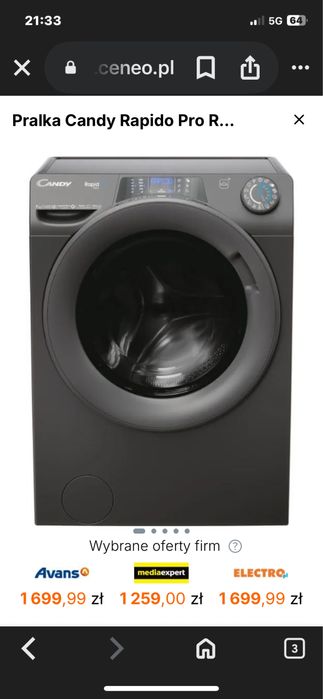 Pralka Candy uzywana 7 kg