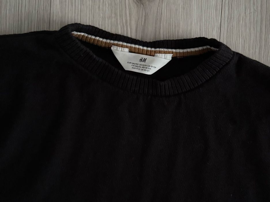 Czarny sweterek sweter h&m 146/152