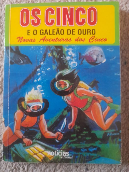 Livro "Os Cinco e o galeão de ouro"
