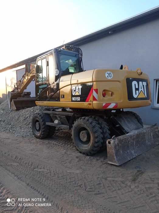 Usługi koparką kołową CAT 315D, koparko-ładowarką, ładowarką teleskop.