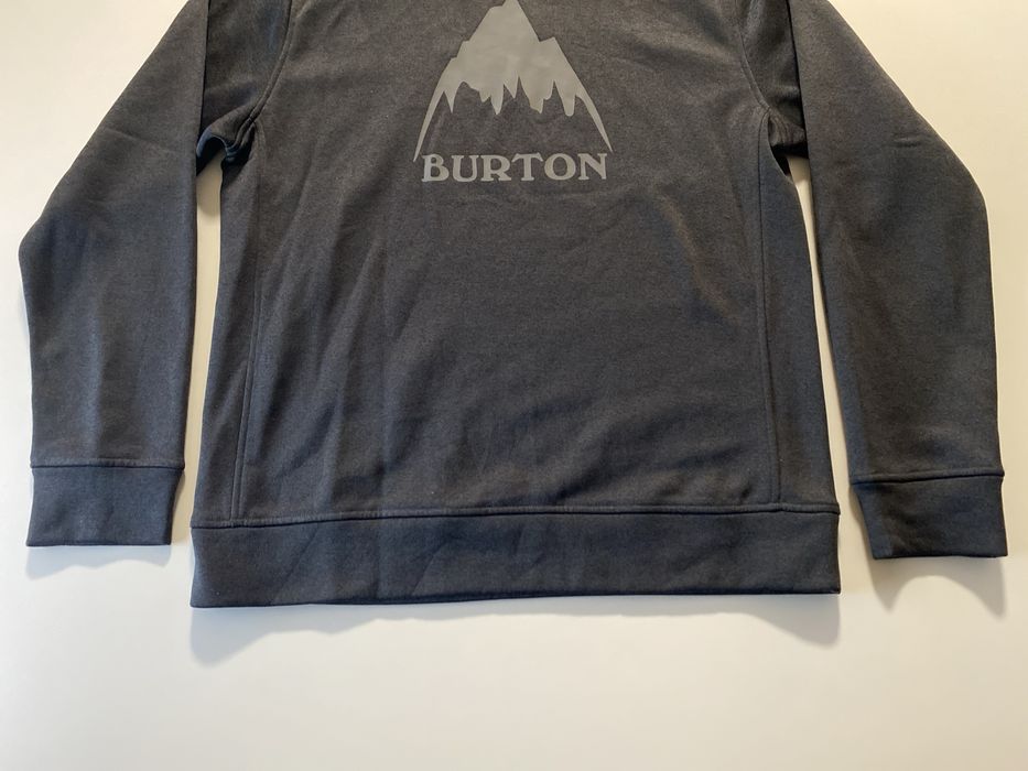 Burton Mens Oak Crew, True Black Heather New, Large Світшот