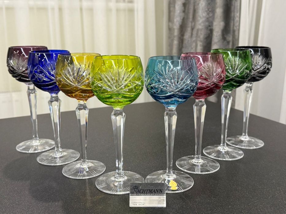 Хрустальные фужеры для вина Nachtmann серия 124 GDR Германия