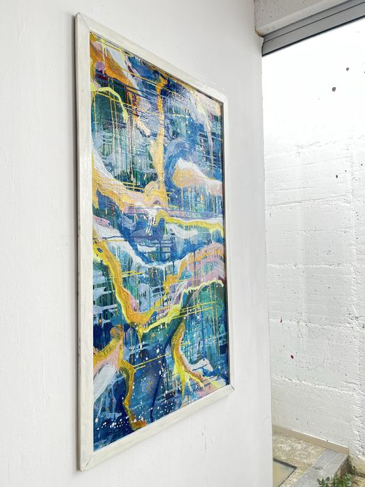 Quadro pintura Abstrata O Mar