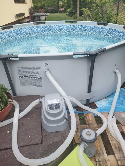 Zestaw basenowy Bestway 305x76 oraz podgrzewacz