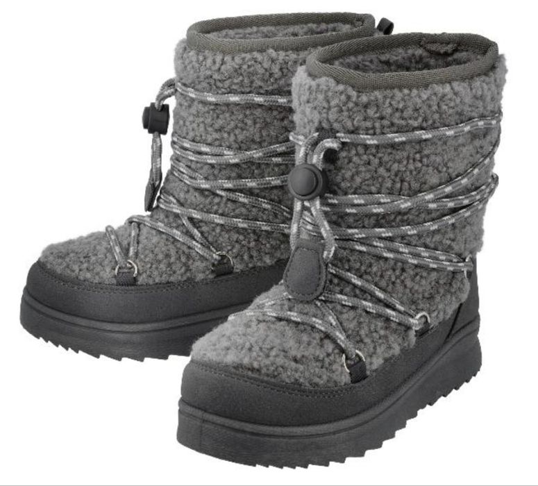 Śniegowce dziewczęce zimowe kozaki nowe 32