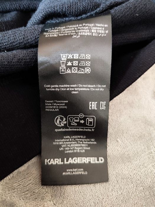 Bluza męska czarna nowa Karl Lagerfeld