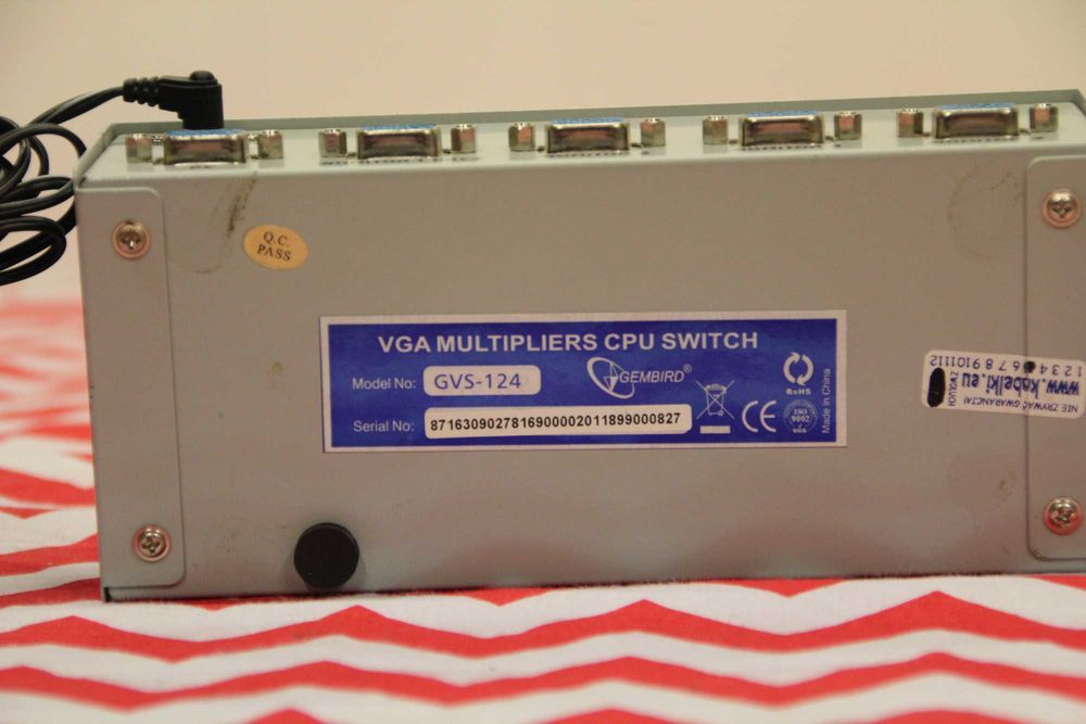 Gembird Video Splitter VGA 4 Monitory (GVS124)