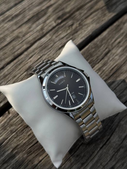 Годинник Casio MTP-1381D-1A Black-Silver