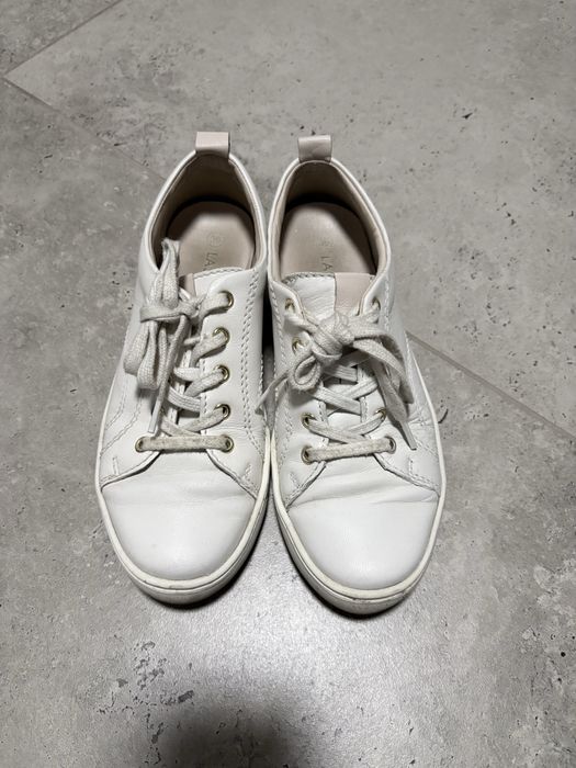 Skórzane sneakersy Lasocki białe 36 skóra naturalna