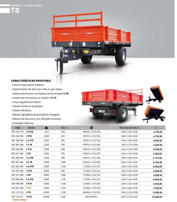 Vendo reboque Joper ETB 2000