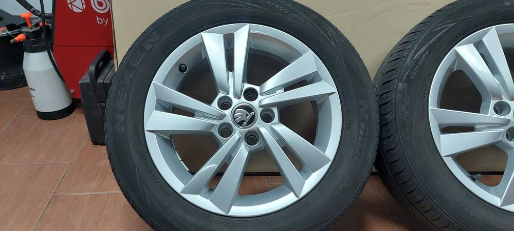 felgi aluminiowe 15 skoda fabia rapid scala 5x100 oponki