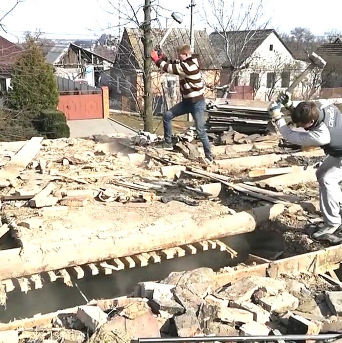 Демонтаж Бетона Стяжки стен Кирпич Кафель Штукатурки СНОС Дома