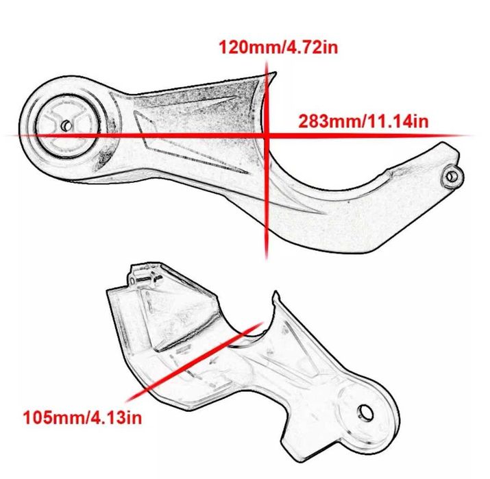 Proteções p/ transmissão/cardan traseiro BMW lc r120/1250 gs/a