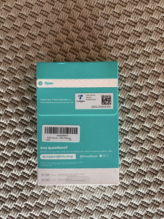 INIU Power Bank, 22.5W 20000mAh