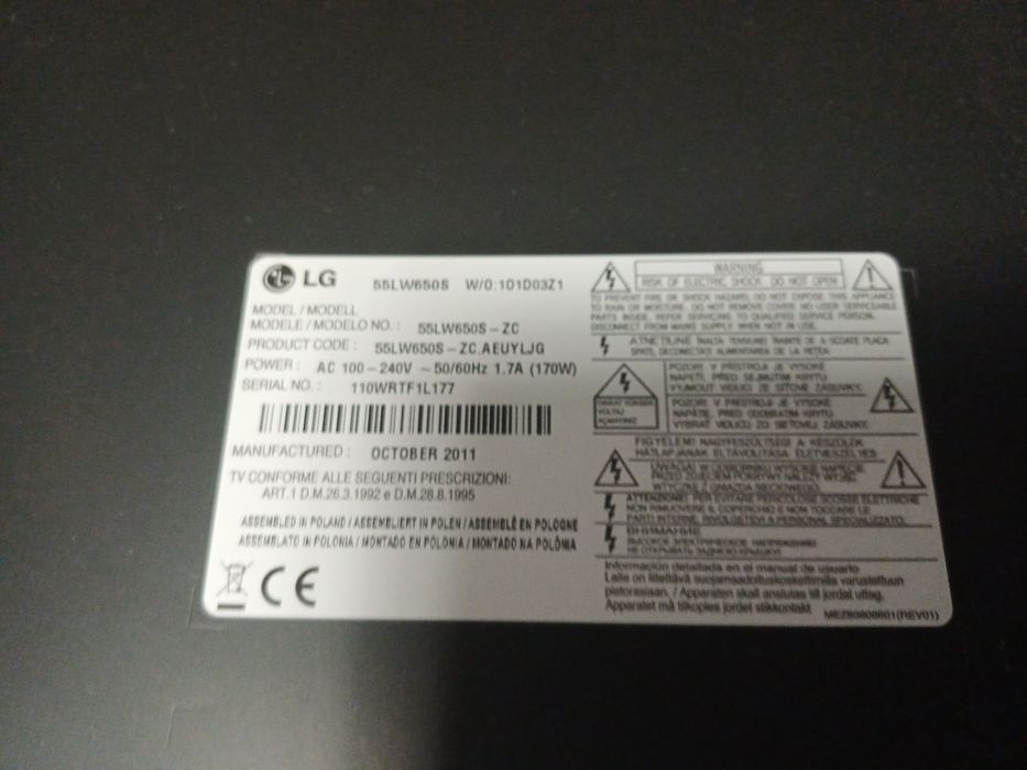 Televisão LG 65 polegadas