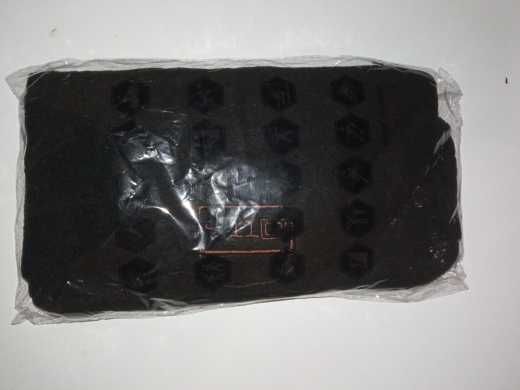 Gorro e Gola Polar Preto - Novo - 2 em 1