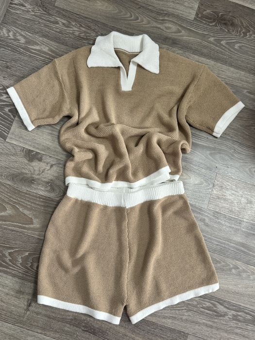 Костюм вязаний , футболка і шорти