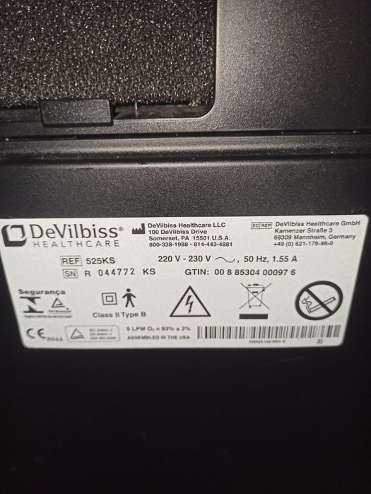 Кислородный концентратор  DeVilbiss 525KS - 5 литров (Made in USA)