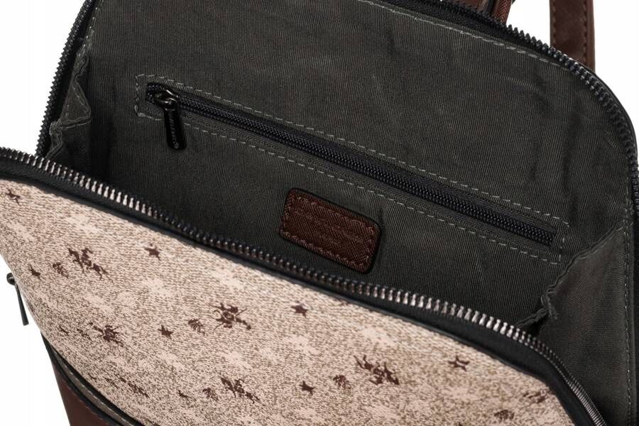 elegancki plecaczek damski ze skóry ekologicznej - david jones