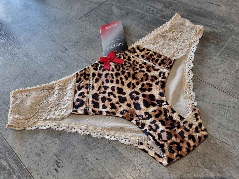 Nowe majtki w panterkę XS 34 Limited Collection Runway