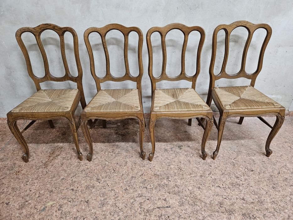 Ładne krzesła ludwikowskie 4 sztuki /