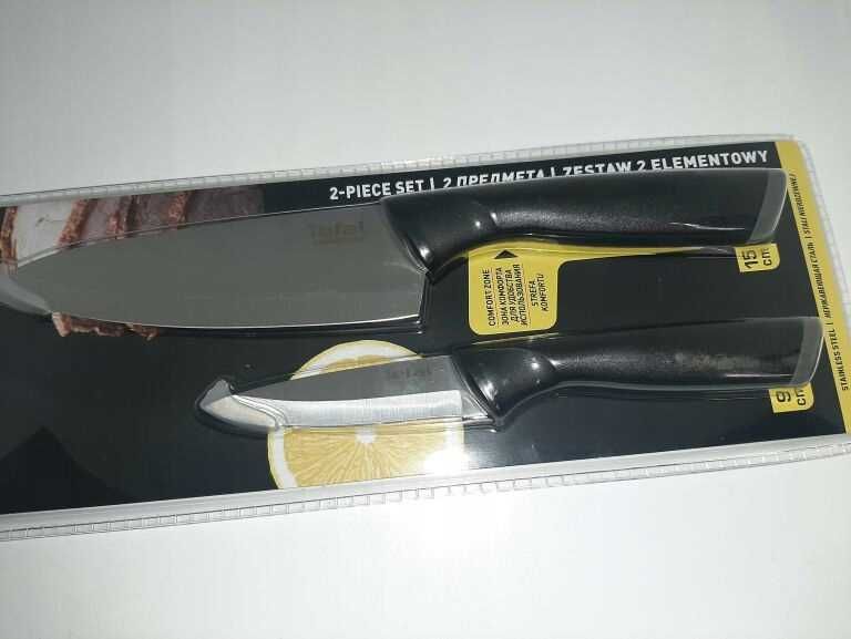 Zestaw 2 noży TEFAL ESSENTIAL NÓŻ SZEFA Kuchni + NÓŻ Obierak. JAKOŚĆ