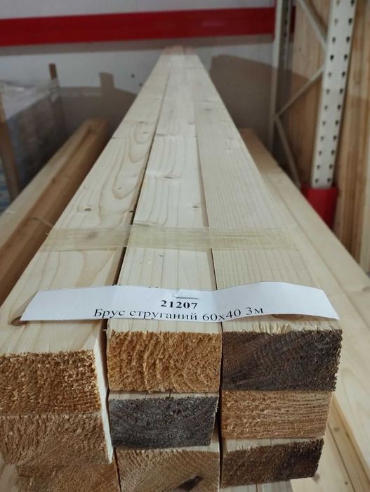 Брус струганий, рейка гладка шліфована, стругані бруси та рейки,ламелі