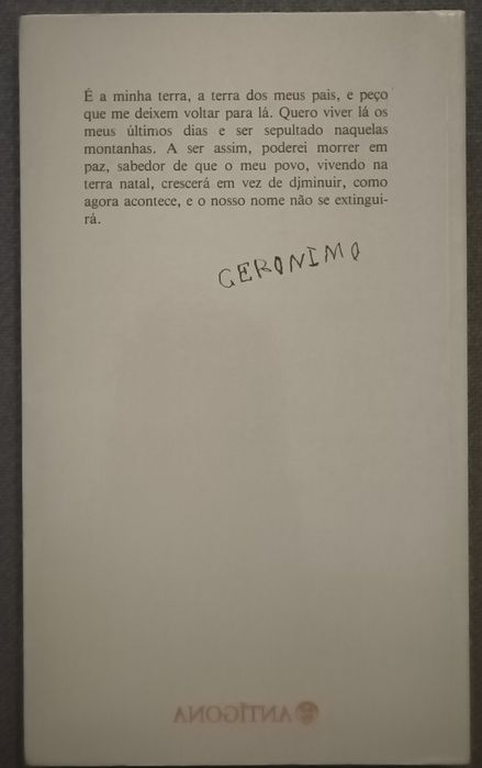 Geronimo - Por Ele Próprio autobiografia do líder apache Geronimo