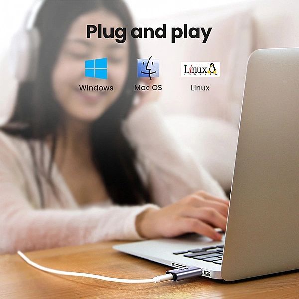 Adapter audio Ugreen Cm383 - szary