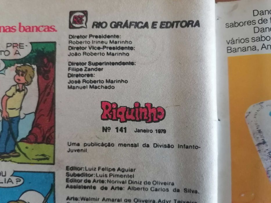 Banda Desenhada Riquinho nº 141  Janeiro 1979